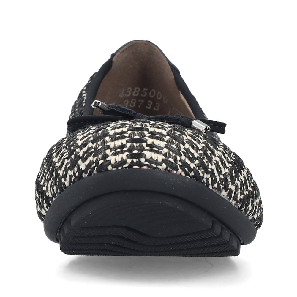 detail RIEKER 43850-00 schwarze Damen Ballerinas
