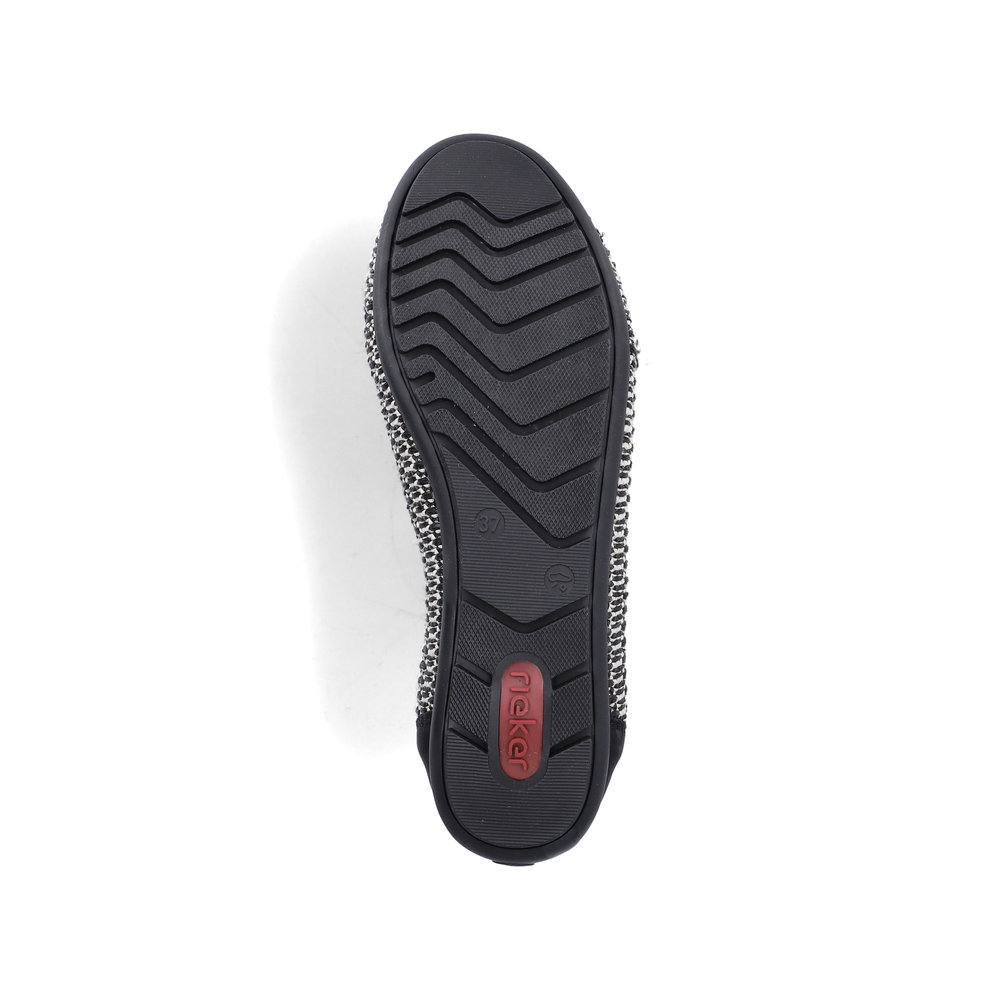 detail RIEKER 43850-00 schwarze Damen Ballerinas