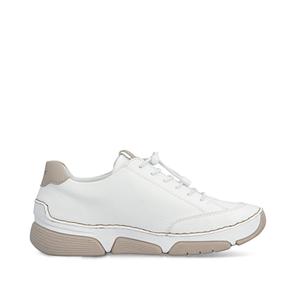 detail RIEKER 45969-80 weiße Damen Sneaker mit Antistress-Technologie