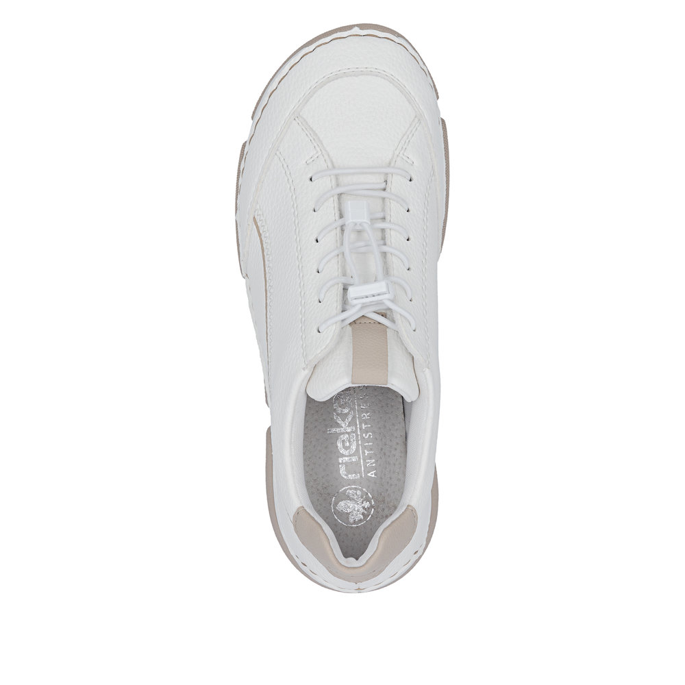 detail RIEKER 45969-80 weiße Damen Sneaker mit Antistress-Technologie