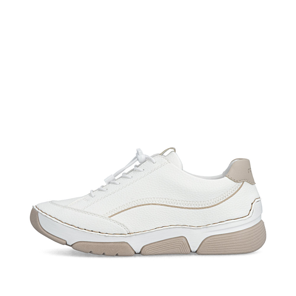detail RIEKER 45969-80 weiße Damen Sneaker mit Antistress-Technologie