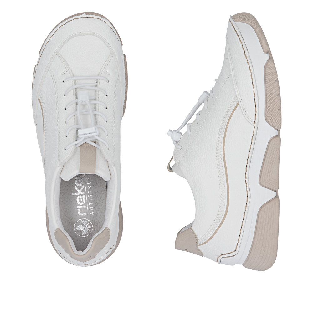 detail RIEKER 45969-80 weiße Damen Sneaker mit Antistress-Technologie