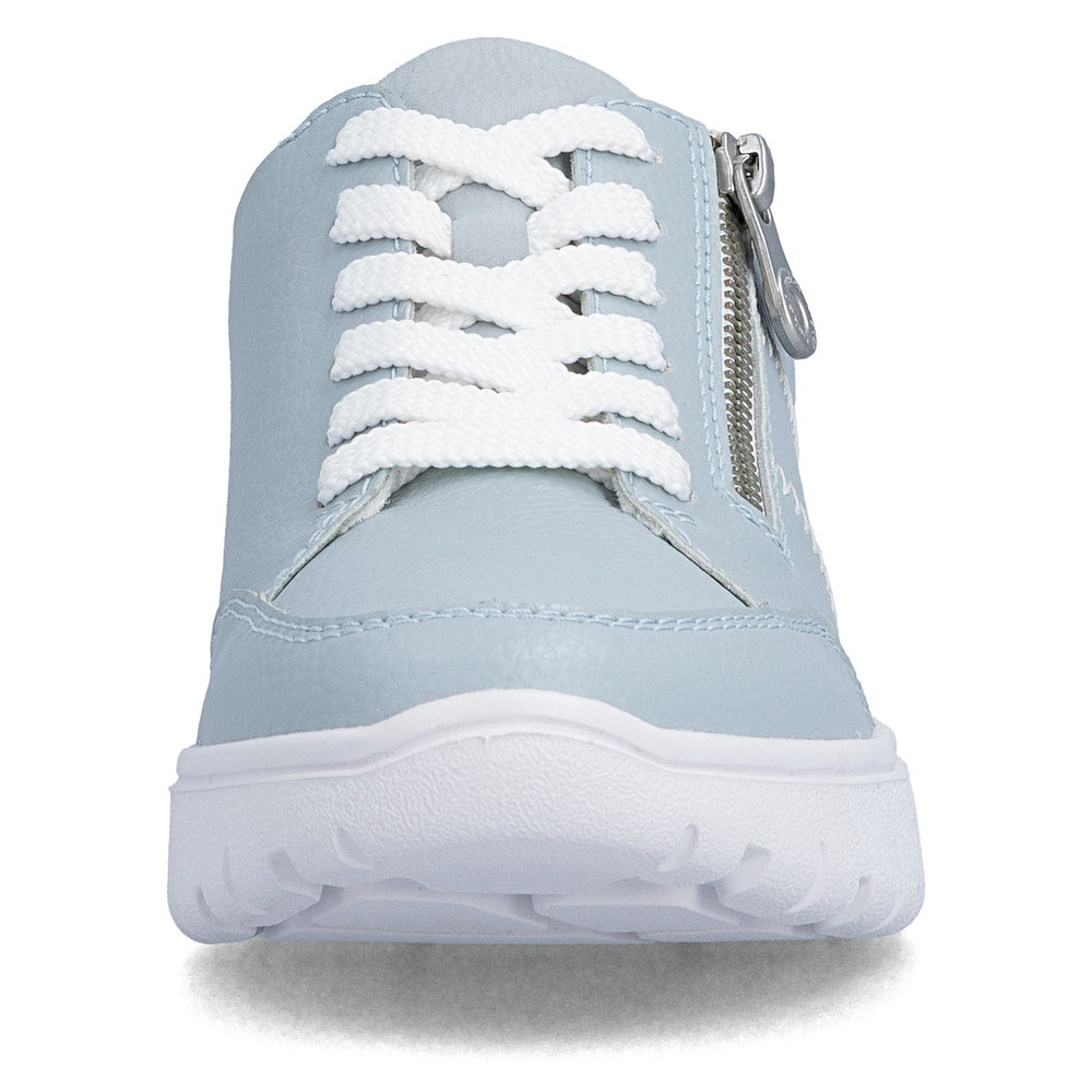 detail RIEKER N1313-12 blaue Damen Sneaker aus Echtleder mit Antistress-Sohle
