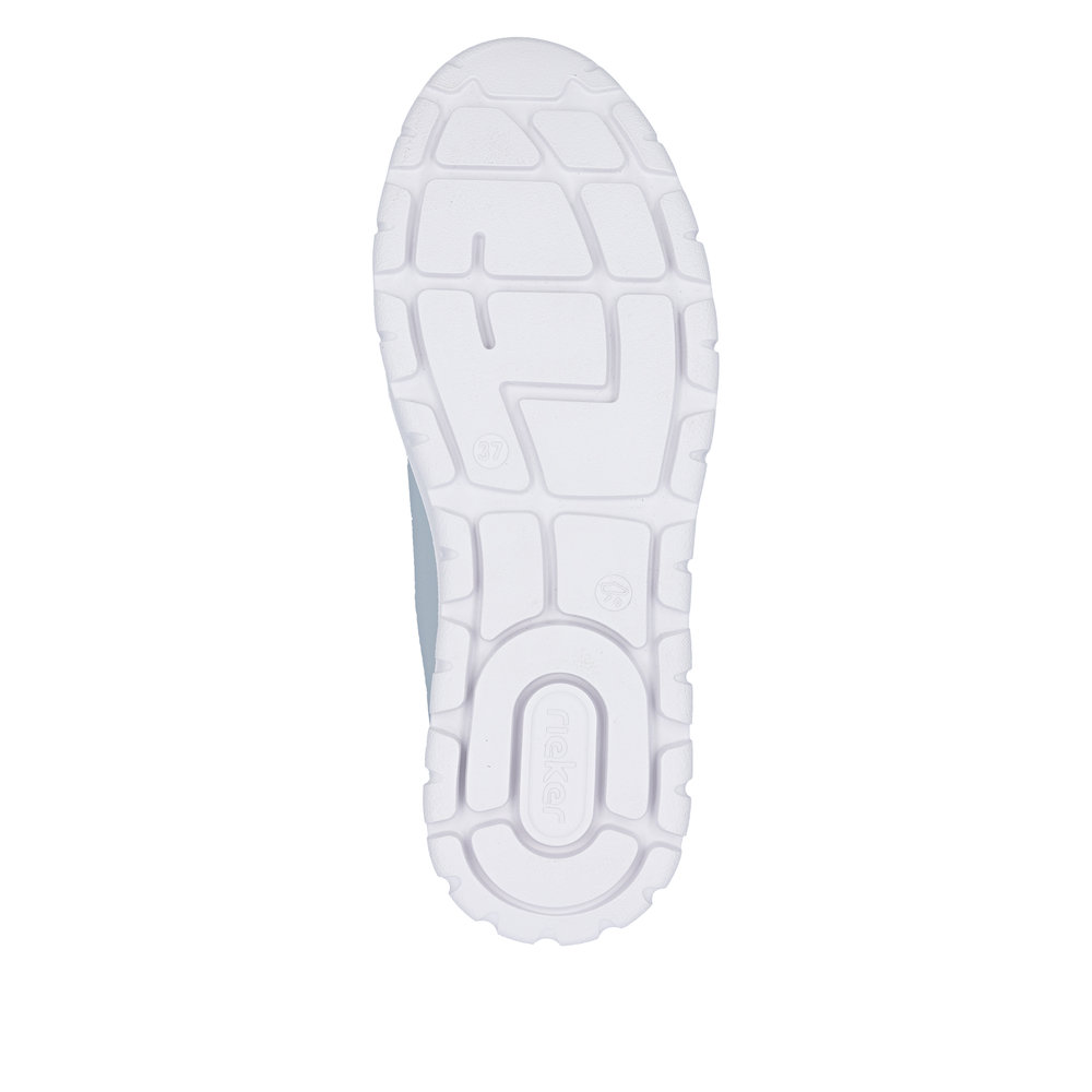 detail RIEKER N1313-12 blaue Damen Sneaker aus Echtleder mit Antistress-Sohle