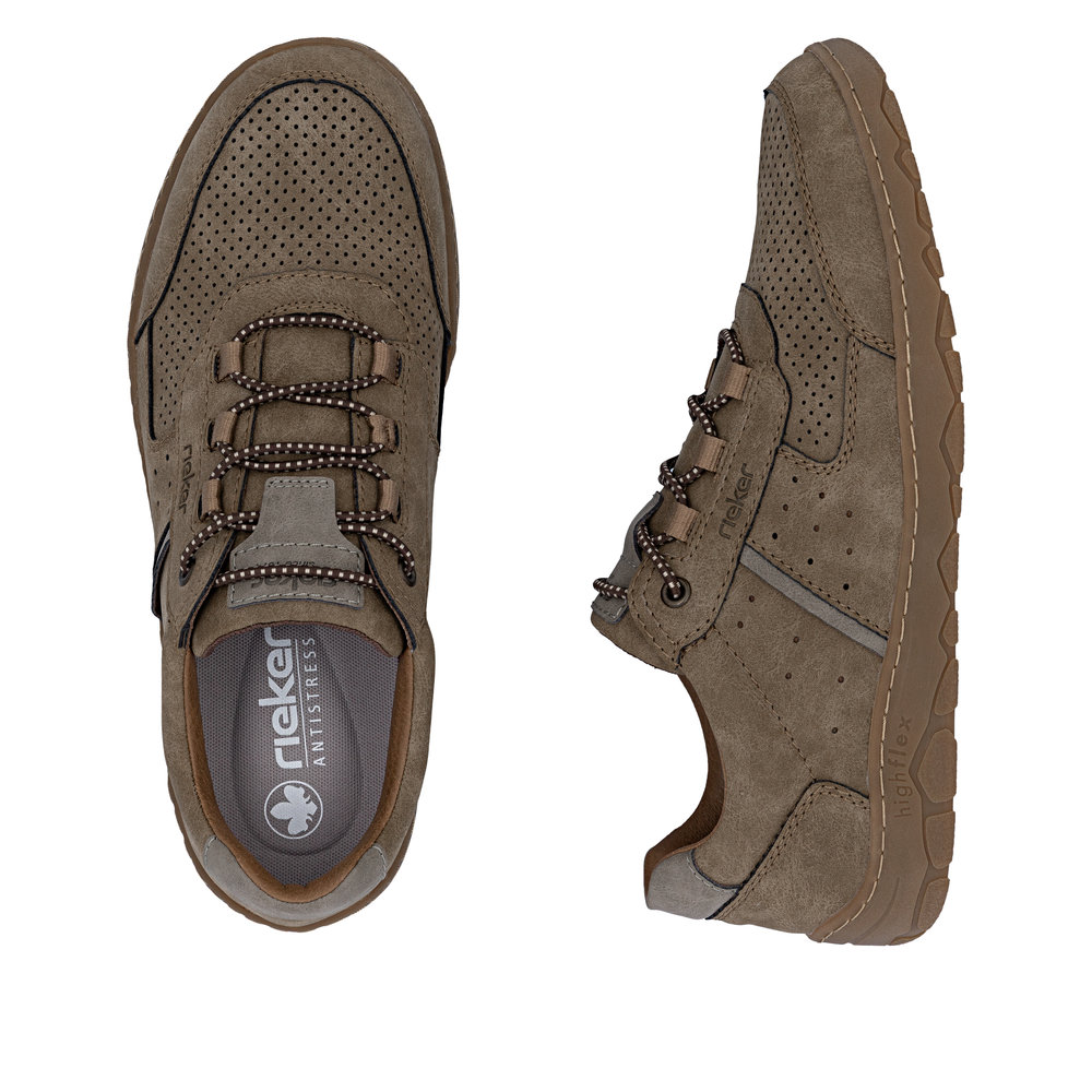 detail RIEKER 08351-64 braune Herren Sneaker mit Antistress-Sohle