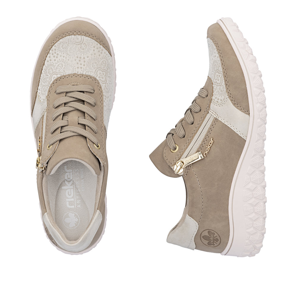 detail RIEKER 59502-62 beige Damen Sneaker mit Antistress-Sohle