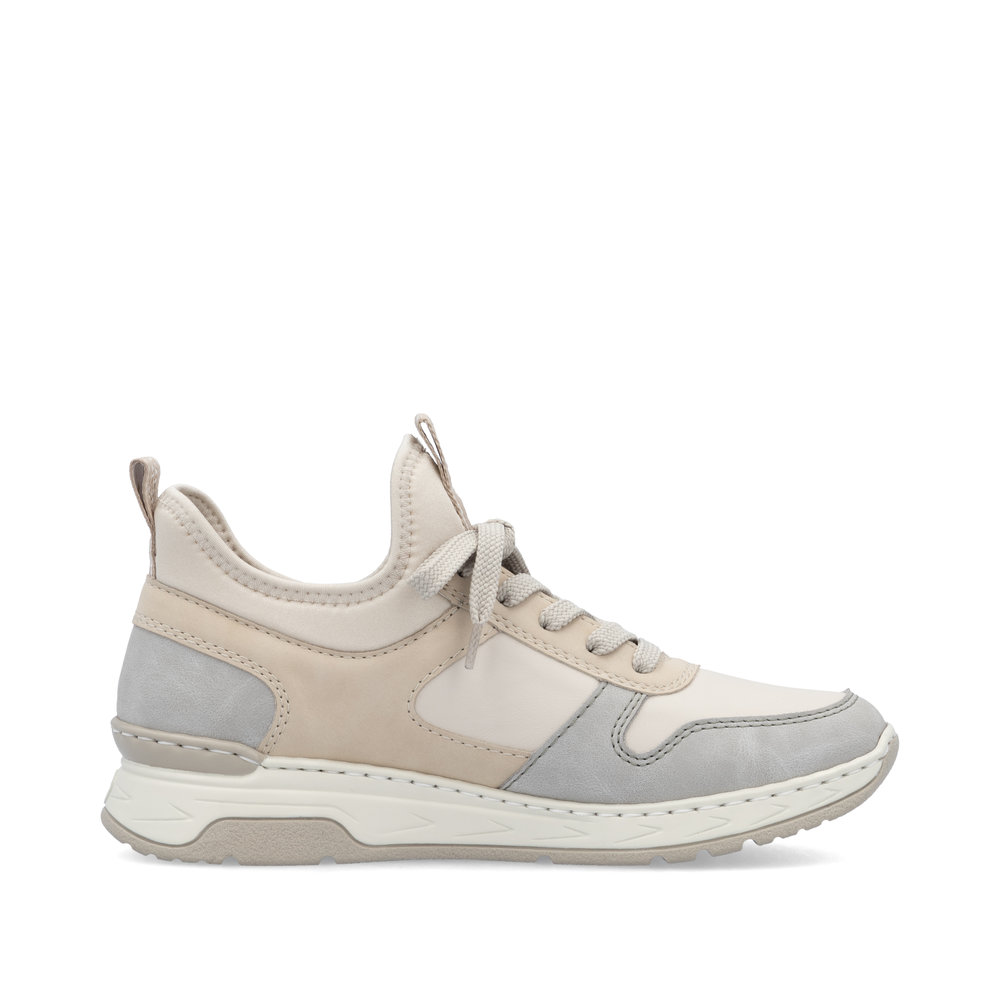 detail RIEKER M0058-60 beige moderne und bequeme Damen-Sneaker mit Antistress-Sohle