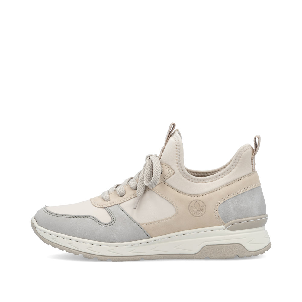 detail RIEKER M0058-60 beige moderne und bequeme Damen-Sneaker mit Antistress-Sohle