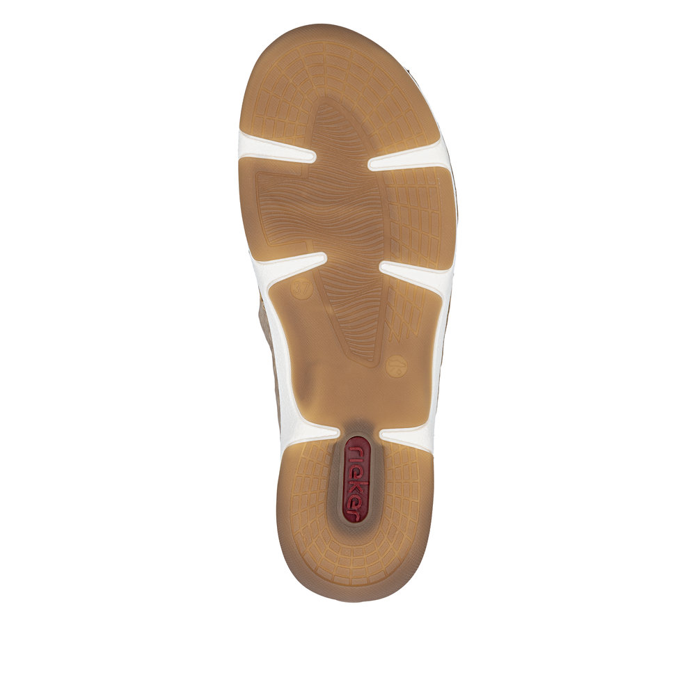 detail RIEKER 55958-20 beige Damen Ballerinas für warme Sommertage, Antistress