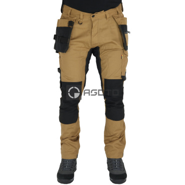 BLAKLADER Craftsman Stretch Herren Premium-Arbeitshose, bequem, nougatfarben, mi