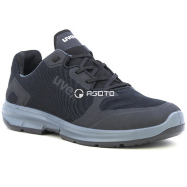 UVEX 1 Sport O1 ESD schwarze Herren-Arbeitsschuhe Clima Zone, leicht und atmungs
