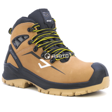 BICAP Leopard Mid S3 beige Herren Arbeitsschuhe mit Pro Air Belüftungssystem