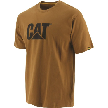 Caterpillar Herren Baumwolle luftiges Trademark Logo T-Shirt bronze