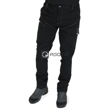 SIR Cool Touch schwarze professionelle Herren-Arbeitshose, weicher Twill, extra