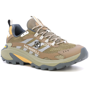 MERRELL Moab Speed 2 braune Herren Outdoor Schuhe leicht und atmungsaktiv + Vibr