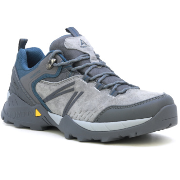 HUMTTO Raddick graue Herren Leder-Outdoor-Schuhe, WR wasserabweisend, robust im