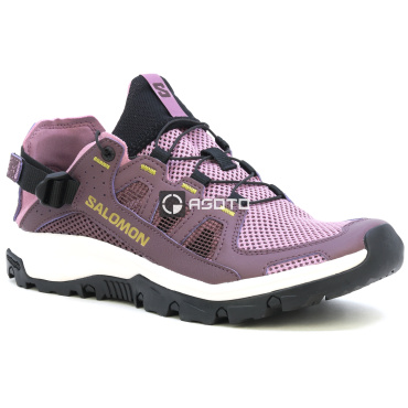 SALOMON Techamphibian 5 W violette Damen Sommer-Outdoor-Schuhe, leicht und atmun