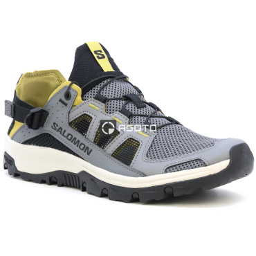 SALOMON Techamphibian 5 graue Herren Sommer-Outdoor-Schuhe, leicht und bequem