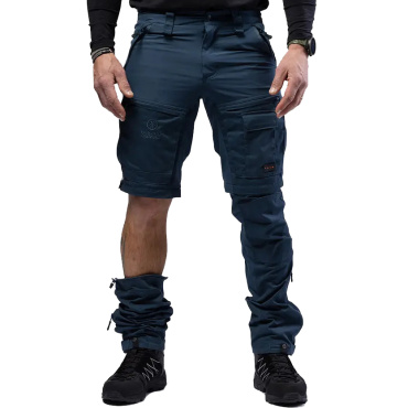 Beyond Nordic Sweden blaue Herren Outdoor-Zip-Off-Hose 2-in-1