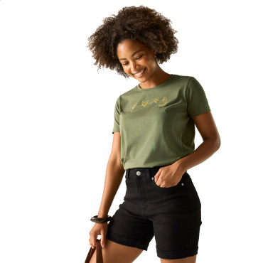 REGATTA Filandra grünes Damen T Shirt aus 100% Baumwolle, angenehm zu tragen
