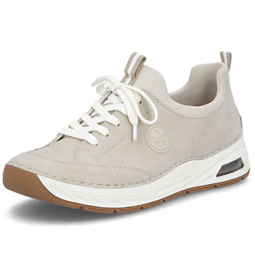 RIEKER 44562-62 beige Damen-Sneaker, bequem für jede Gelegenheit
