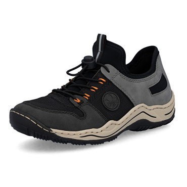 RIEKER L0593-00 schwarze bequeme Damen-Sneaker mit Antistress-Technologie