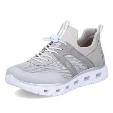 RIEKER M6061-40 graue atmungsaktive Damen-Sneaker mit Antistress-Technologie