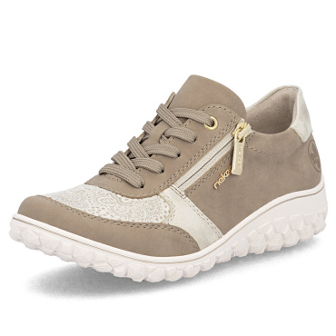 RIEKER 59502-62 beige Damen Sneaker mit Antistress-Sohle
