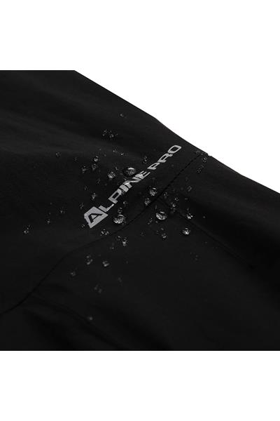 detail ALPINE PRO Rohana dámské softshell kalhoty černé