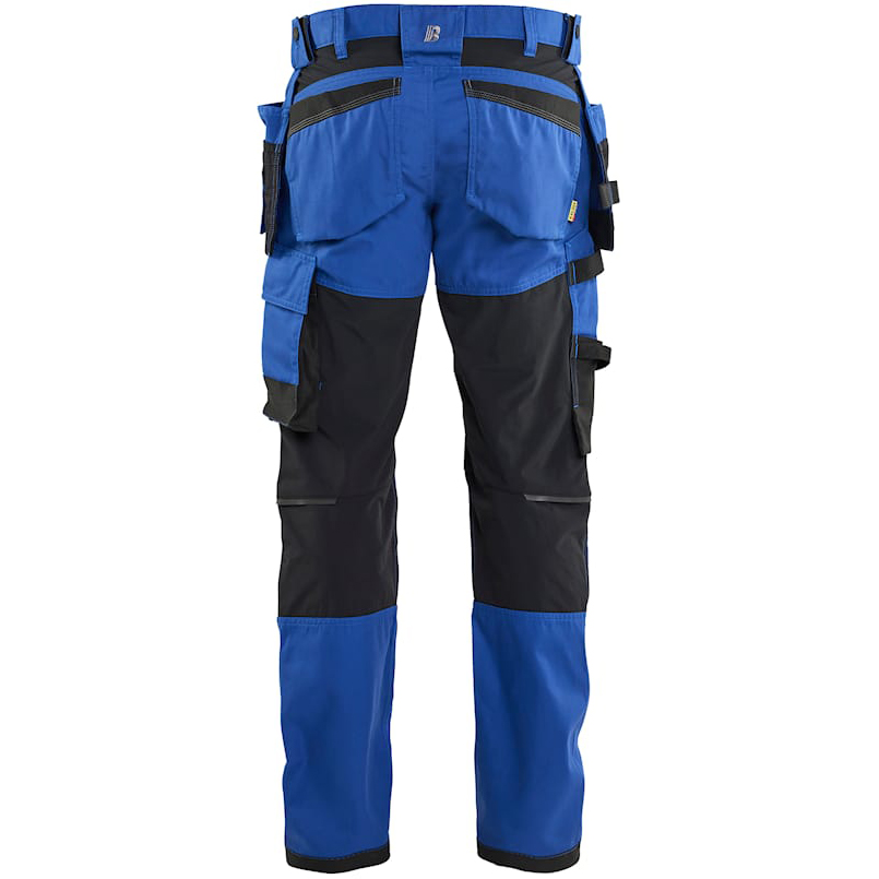 detail BLAKLADER Sweden Craftsman Stretch blaue Herren-Arbeitshose + Taschen