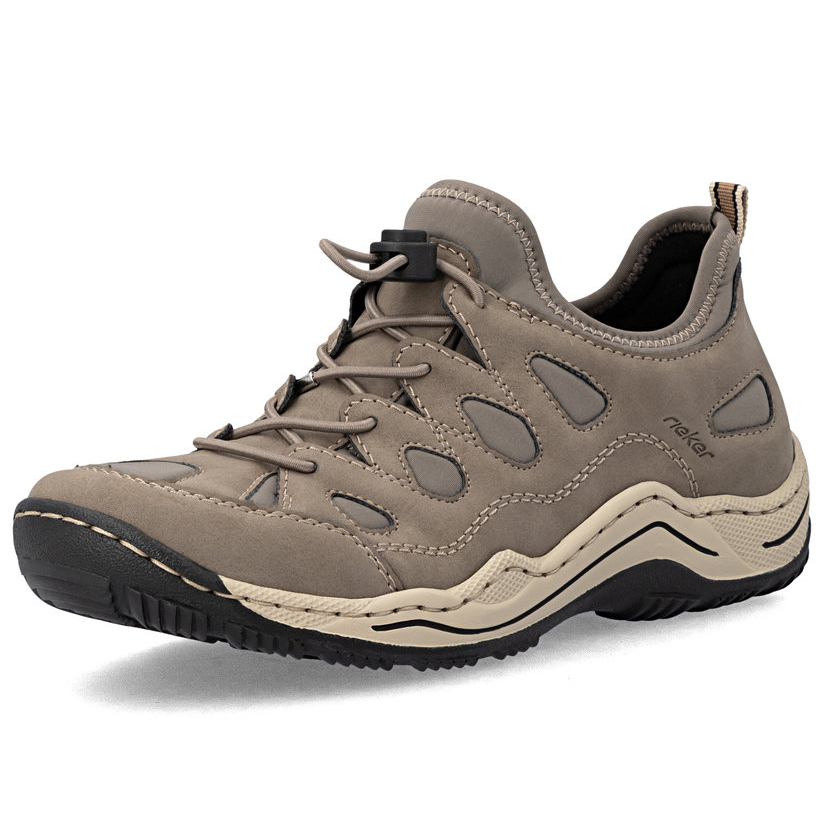 detail RIEKER L0551-64 beige bequeme Damen Antistress Sneaker