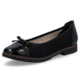 Vorschau RIEKER 45358-00 schwarze moderne Damen-Ballerinas, passend zu jedem Outfit