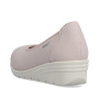 Vorschau RIEKER L5360-31 Damen rosa Leder-Ballerinas mit Antistress-Technologie