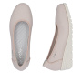 Vorschau RIEKER L5360-31 Damen rosa Leder-Ballerinas mit Antistress-Technologie