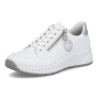 Vorschau RIEKER N6508-80 weiße Damen Leder-Sneaker mit Antistress-Technologie