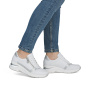 Vorschau RIEKER N9301-80 weiße Damen Leder-Sneaker mit Antistress-Technologie