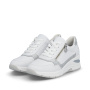 Vorschau RIEKER N9301-80 weiße Damen Leder-Sneaker mit Antistress-Technologie