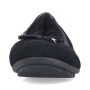 Vorschau RIEKER 438505-01 schwarze Damen-Ballerinas, Echtleder, Antistress-Sohle