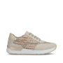 Vorschau RIEKER 58906-91 beige moderne Damen-Sneaker, bequem, Antistress