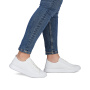 Vorschau RIEKER 45602-80 weiße Damen-Sommer-Ledersneaker, atmungsaktiv, Antistress