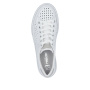 Vorschau RIEKER L8849-80 weiße Damen Leder Sneaker für mehr Komfort an warmen Sommertagen