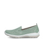 Vorschau RIEKER L32F4-52 grüne Damen-Leder-Sommermokassins mit Antistress-Sohle
