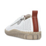 Vorschau Rieker N2405-80 weiße Damen Leder-Sneaker, atmungsaktiv mit Antistress-Sohle