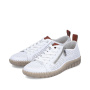 Vorschau Rieker N2405-80 weiße Damen Leder-Sneaker, atmungsaktiv mit Antistress-Sohle