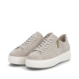 Vorschau RIEKER M7701-60 beige Damen Leder Sneaker, moderner Look, Antistress