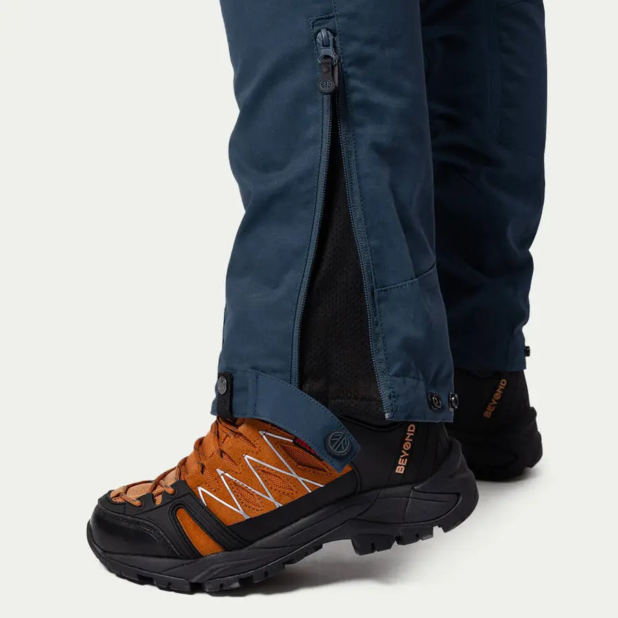 detail Beyond Nordic Sweden Zip-Off blaue Damen Outdoor-Zip-Off-Hose 2-in-1 Teflon EcoE