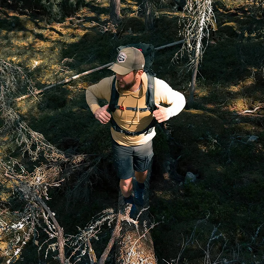 detail Beyond Nordic BN215 olivgrüne Herren Baseball-Trucker-Cap, atmungsaktiv