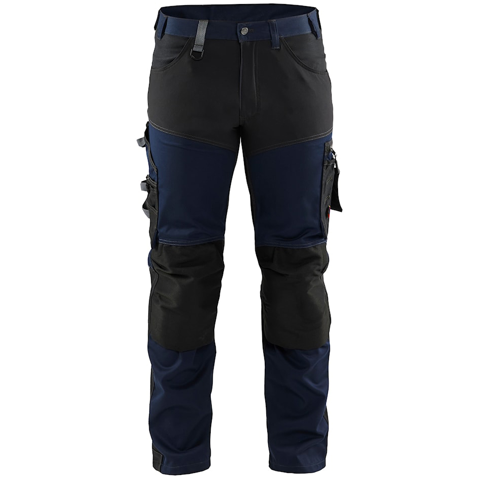 detail Blakläder Sweden blaue Herren Profi-Arbeitshose, 4-Wege-Stretch, strapazierfähig