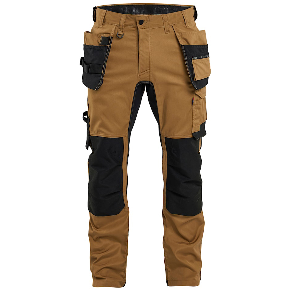 detail BLAKLADER Craftsman Stretch Herren Premium-Arbeitshose, bequem, nougatfarben, mi