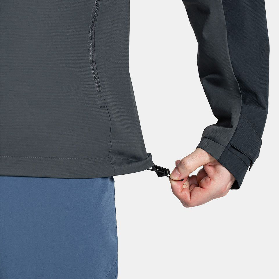 detail KILPI Sonna M schwarze Herren-Outdoorjacke mit Siberium-Membran 10.000 mm